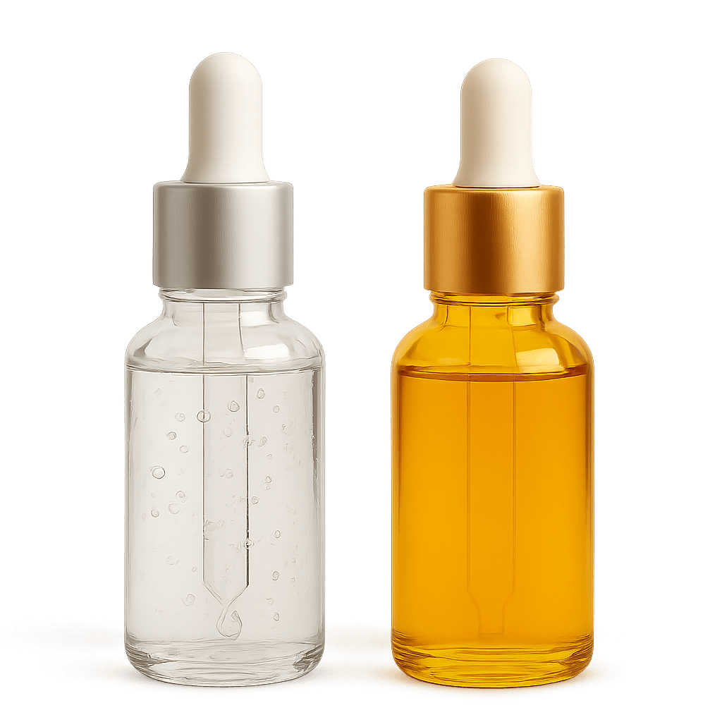 Oil-Serums vs Water-Based Serums | Best for Stressed & Sensitive Skin . Which is better for stressed skin — oil-serums or water-based? Discover the differences, benefits, and why oil-serums might be your next barrier-repair favourite.”