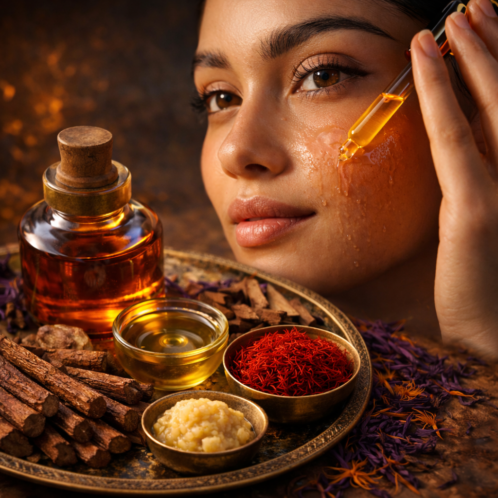 What Is Kumkumadi Tailam? Ayurvedic Glow Oil and the modern Apricot & Saffron Serum Version