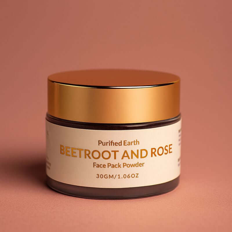 DIY Beetroot and Rose Face Pack Powder