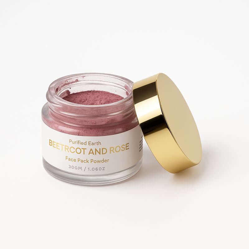 DIY Beetroot and Rose Face Pack Powder