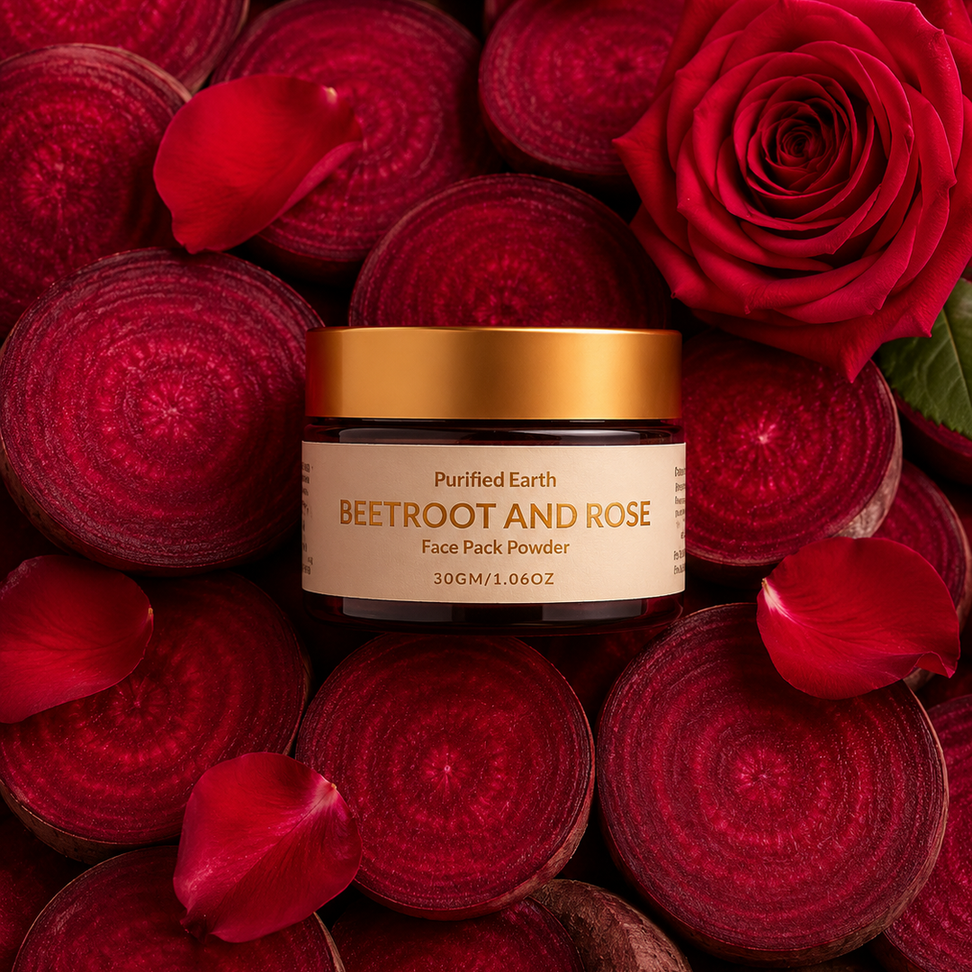 DIY Beetroot and Rose Face Pack