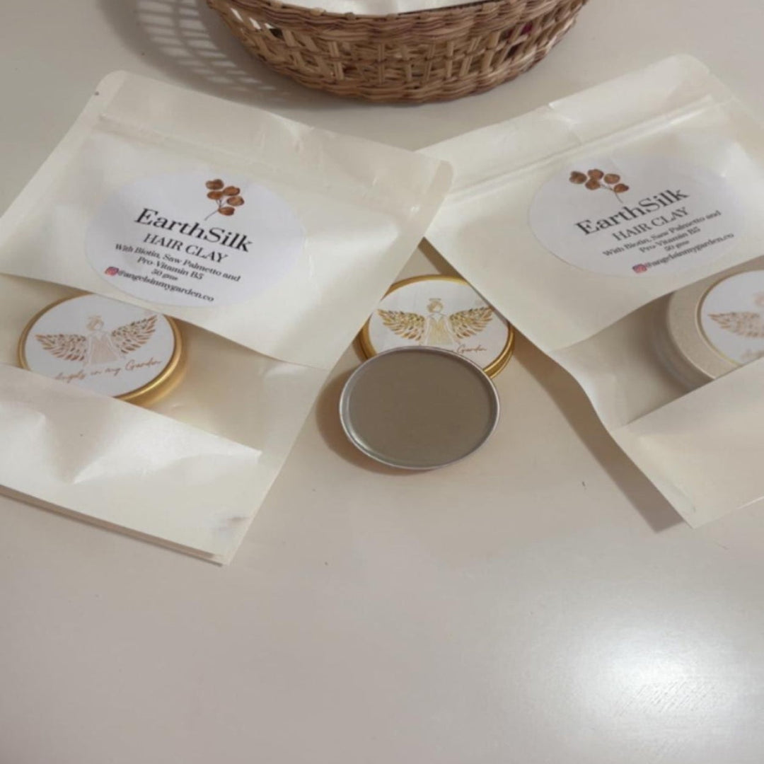 Earth Silk Hair Clay with Saw Palmetto and Pro- Vitamin B5