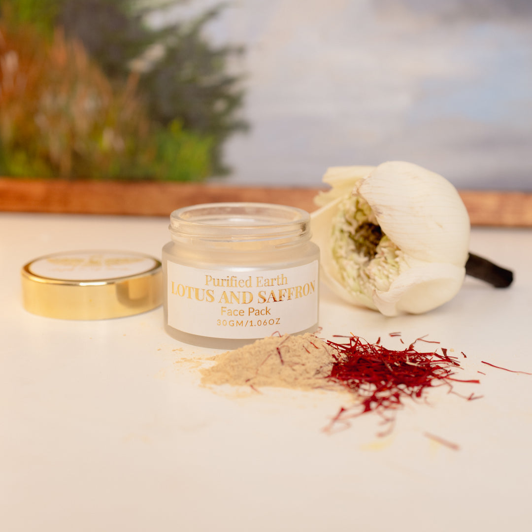 DIY - Lotus and Saffron Face Pack
