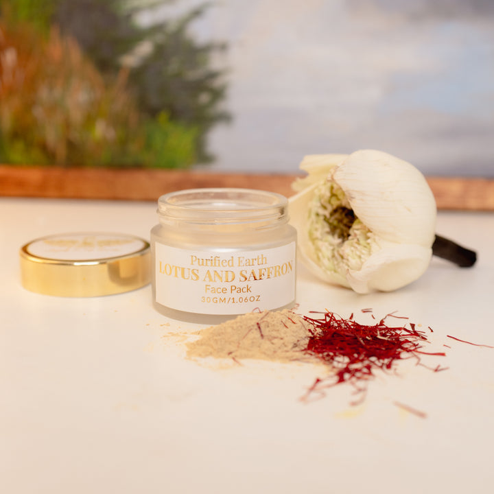 DIY - Lotus and Saffron Face Pack